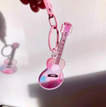 Pink Guitar Keychain – Lover Era Bag Charm, Cute Mini Guitar Keyring, Gift for Music Lovers