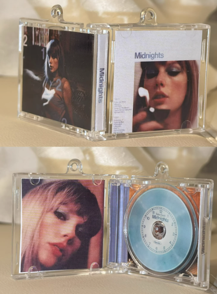 NFC Music Keychain – Custom Spotify Album Song Keychain, Tap to Play, Gift for Swifties