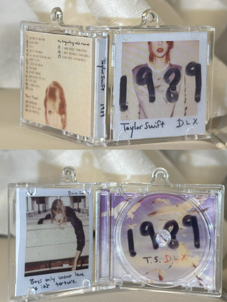 NFC Music Keychain – Custom Spotify Album Song Keychain, Tap to Play, Gift for Swifties