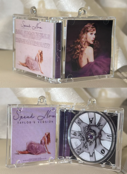 NFC Music Keychain – Custom Spotify Album Song Keychain, Tap to Play, Gift for Swifties
