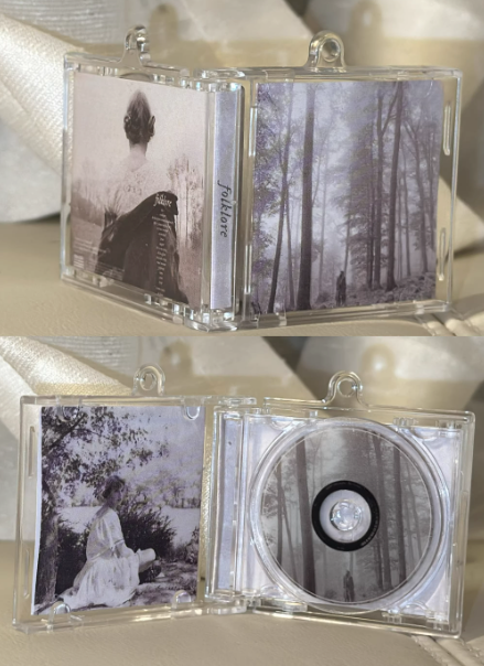 NFC Music Keychain – Custom Spotify Album Song Keychain, Tap to Play, Gift for Swifties