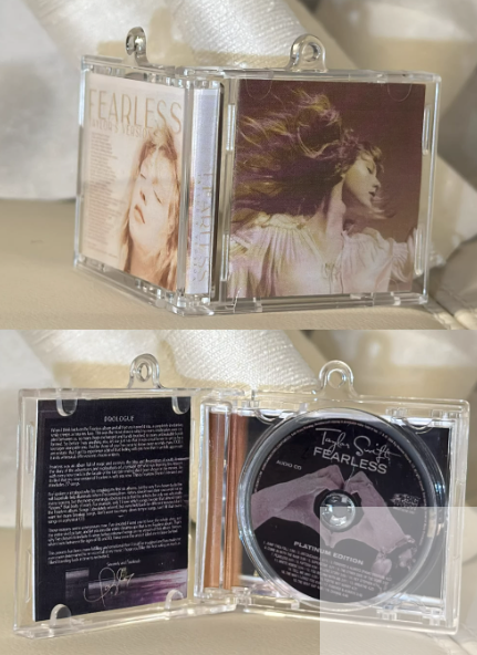 NFC Music Keychain – Custom Spotify Album Song Keychain, Tap to Play, Gift for Swifties